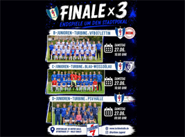 Unsere B-, C- und D-Junioren spielen am Samstag um den Stadtpokal