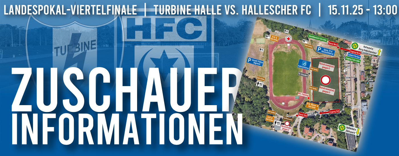 Zuschauerinformationen für das Landespokalspiel am 15.11.25